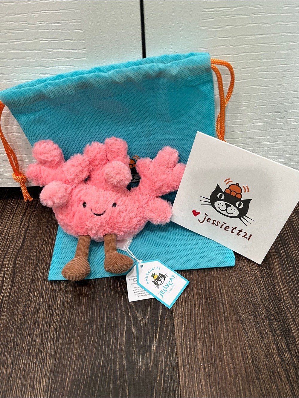 Jellycat Amuseables Coral 100%Authentic NWT US SHIP FAST